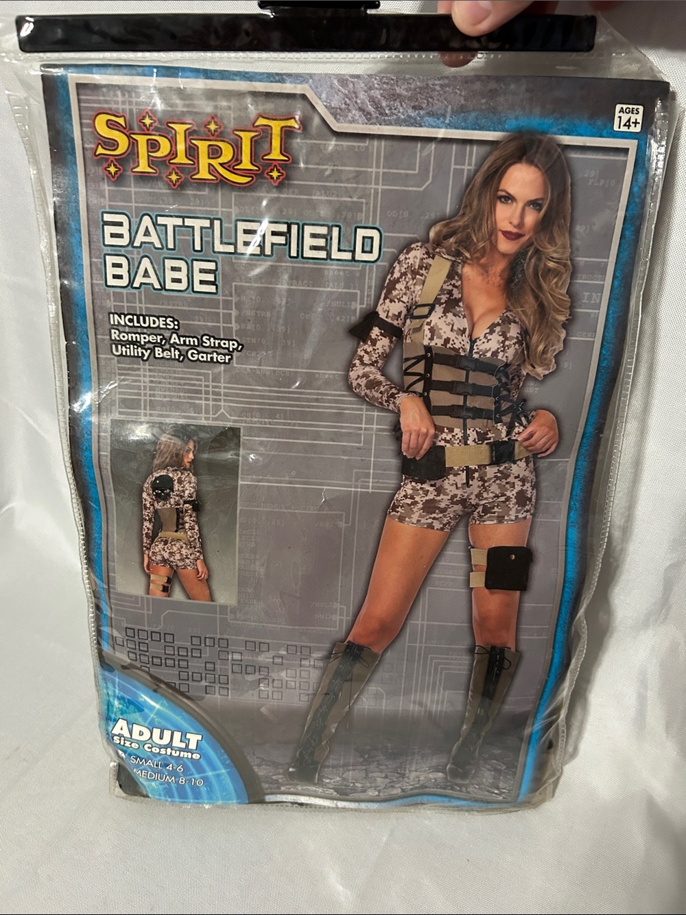 Spirit Halloween Battlefield Babe Halloween costume Adult Small (4-6)
